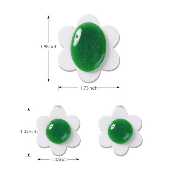 Princess Costume Accessoriess For Women Crown Headband Green Flower Clip On🐹 - Picture 3 of 6